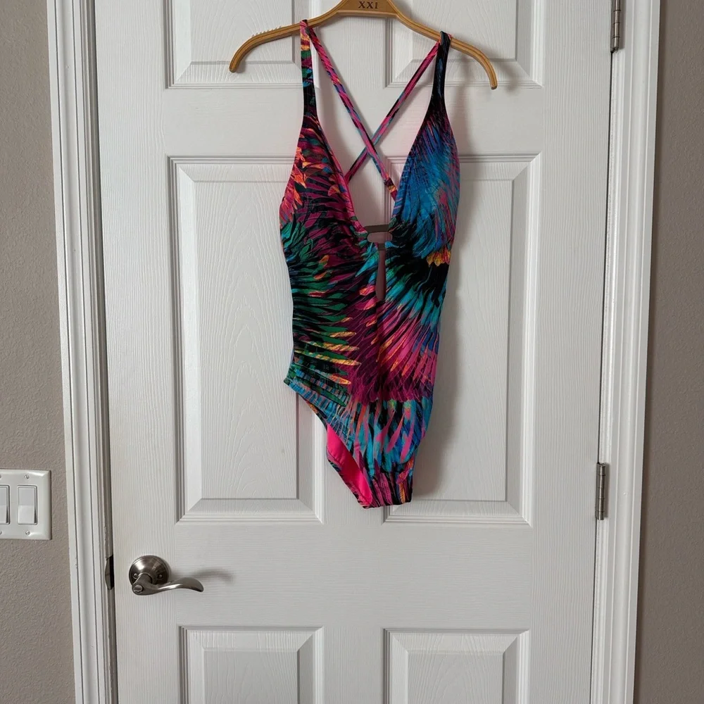 Bleu Rod Beattie Wild Thing Colorful One Piece Swimsuit